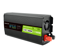 Green Cell PowerInverter LCD 12V 500W/1000W (LCD, czysty sinus) - 1211810 - zdjęcie 1